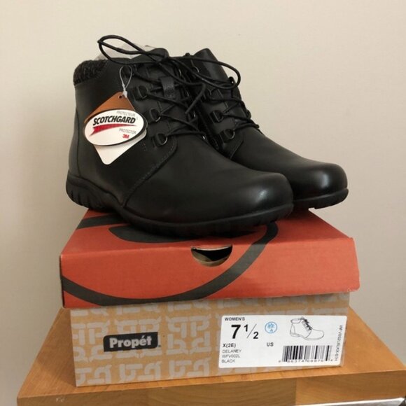 Propet Shoes - NWT Propet Delaney Boot WFV002L Black US Women's 7.5X(2E)